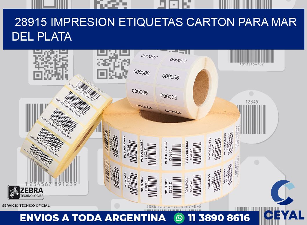 28915 IMPRESION ETIQUETAS CARTON PARA MAR DEL PLATA