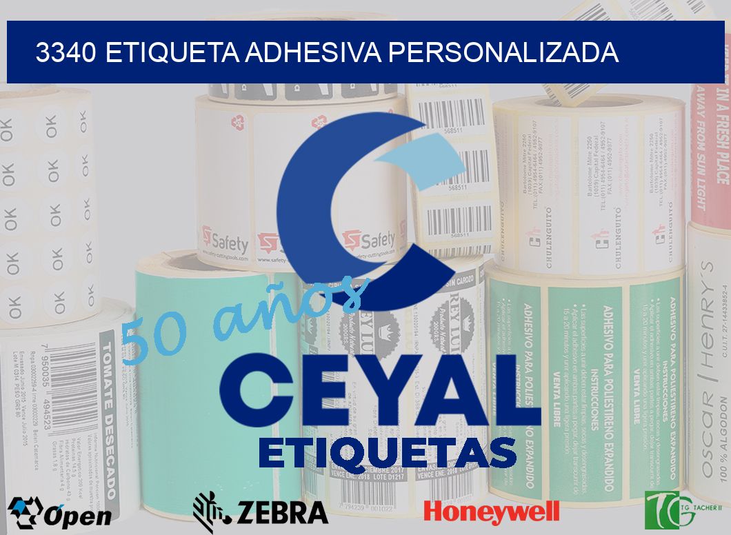 3340 ETIQUETA ADHESIVA PERSONALIZADA