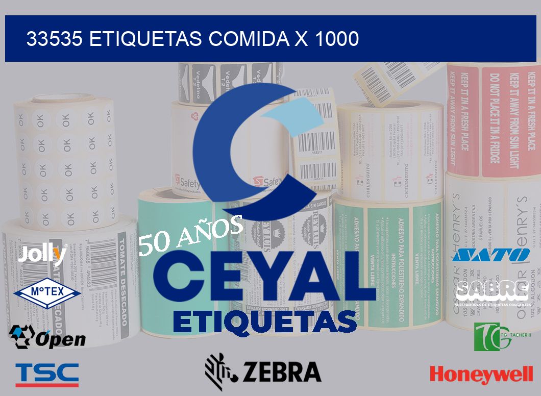 33535 etiquetas comida x 1000