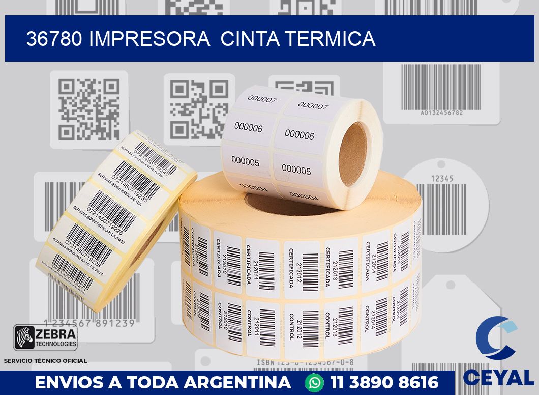 36780 impresora  cinta termica