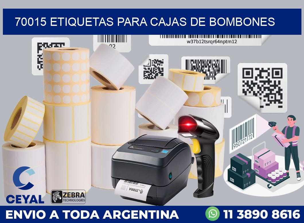 70015 ETIQUETAS PARA CAJAS DE BOMBONES