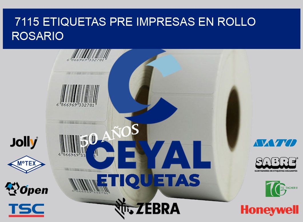 7115 ETIQUETAS PRE IMPRESAS EN ROLLO ROSARIO