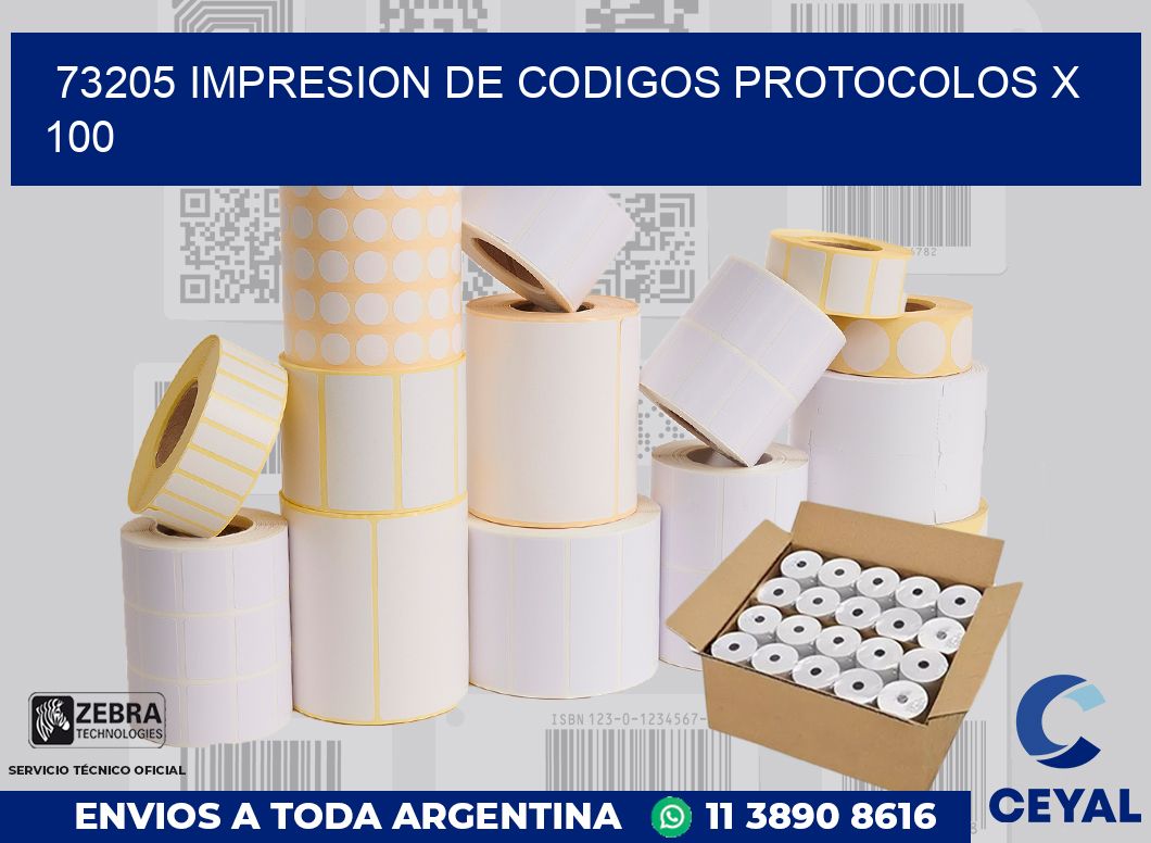 73205 impresion de codigos protocolos x 100