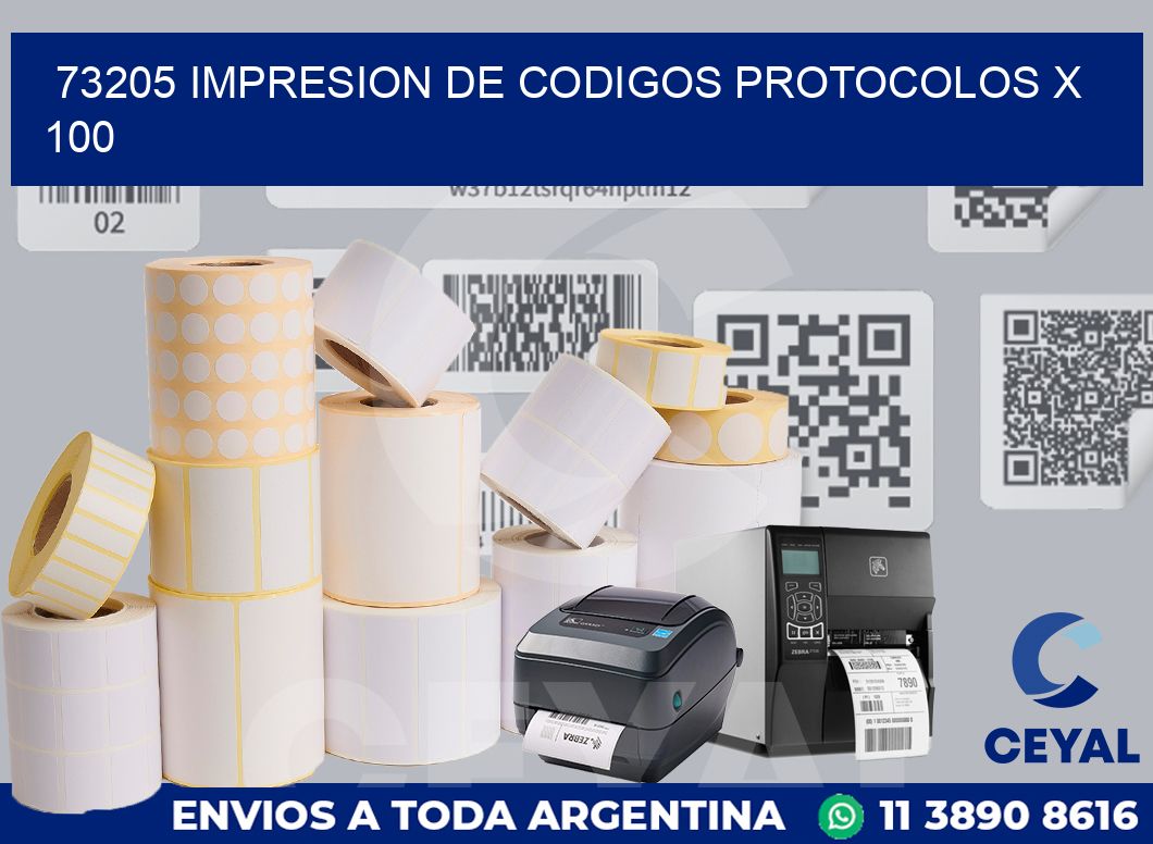 73205 impresion de codigos protocolos x 100