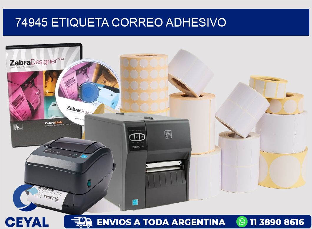 74945 ETIQUETA CORREO ADHESIVO