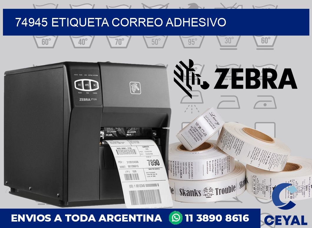 74945 ETIQUETA CORREO ADHESIVO