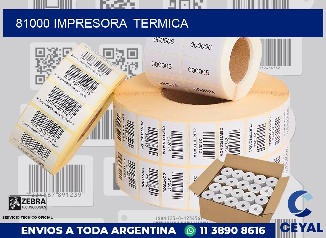 81000 impresora  termica