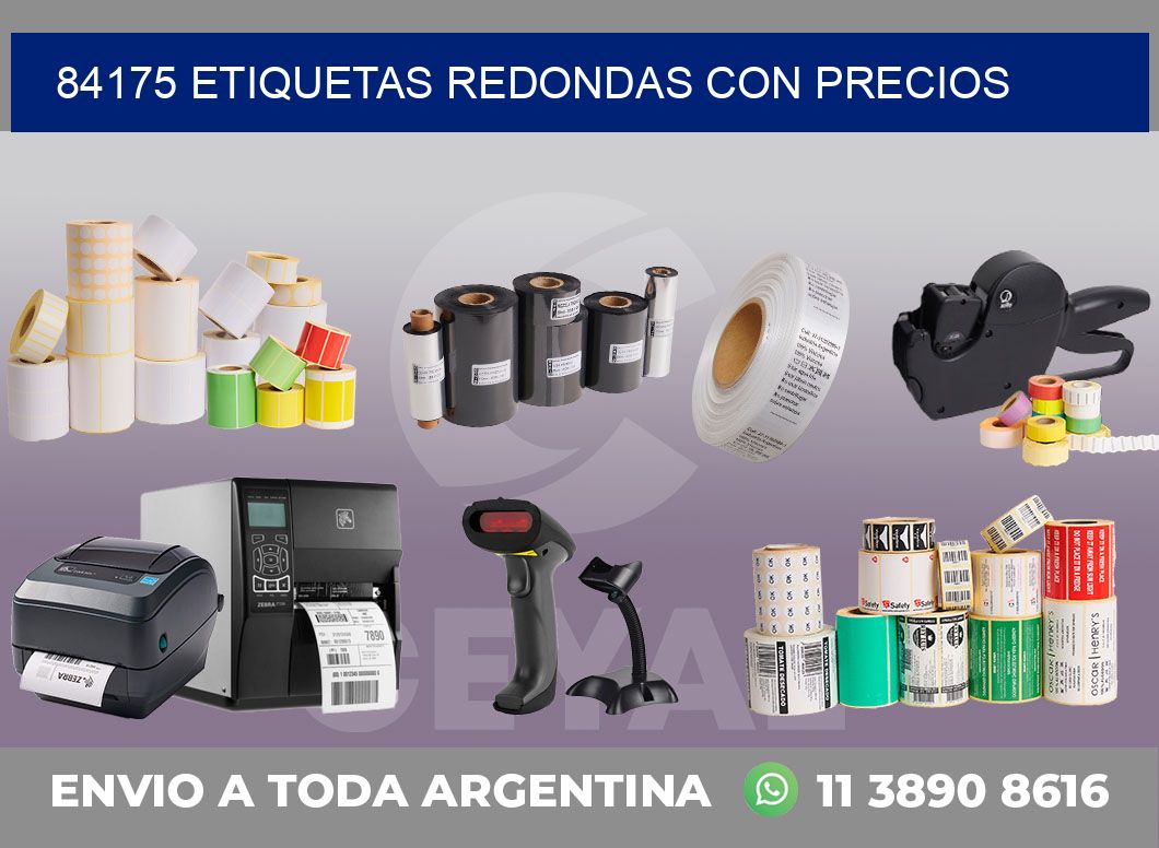 84175 ETIQUETAS REDONDAS CON PRECIOS