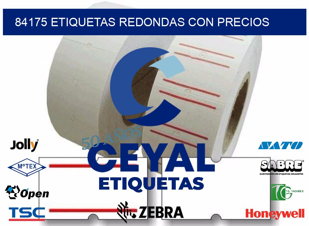 84175 ETIQUETAS REDONDAS CON PRECIOS
