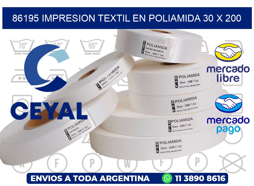 86195 IMPRESION TEXTIL EN POLIAMIDA 30 X 200