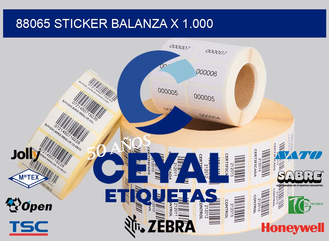 88065 sticker balanza x 1.000