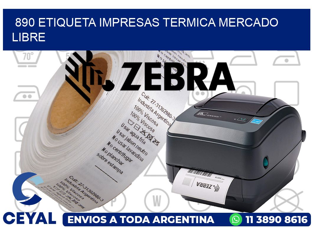 890 ETIQUETA IMPRESAS TERMICA MERCADO LIBRE
