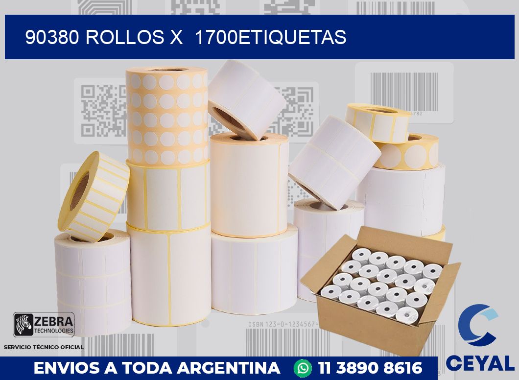 90380 Rollos x  1700etiquetas