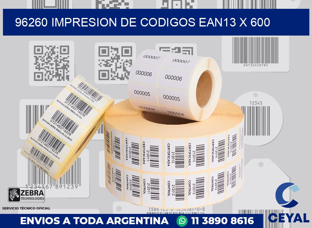 96260 impresion de codigos EAN13 x 600