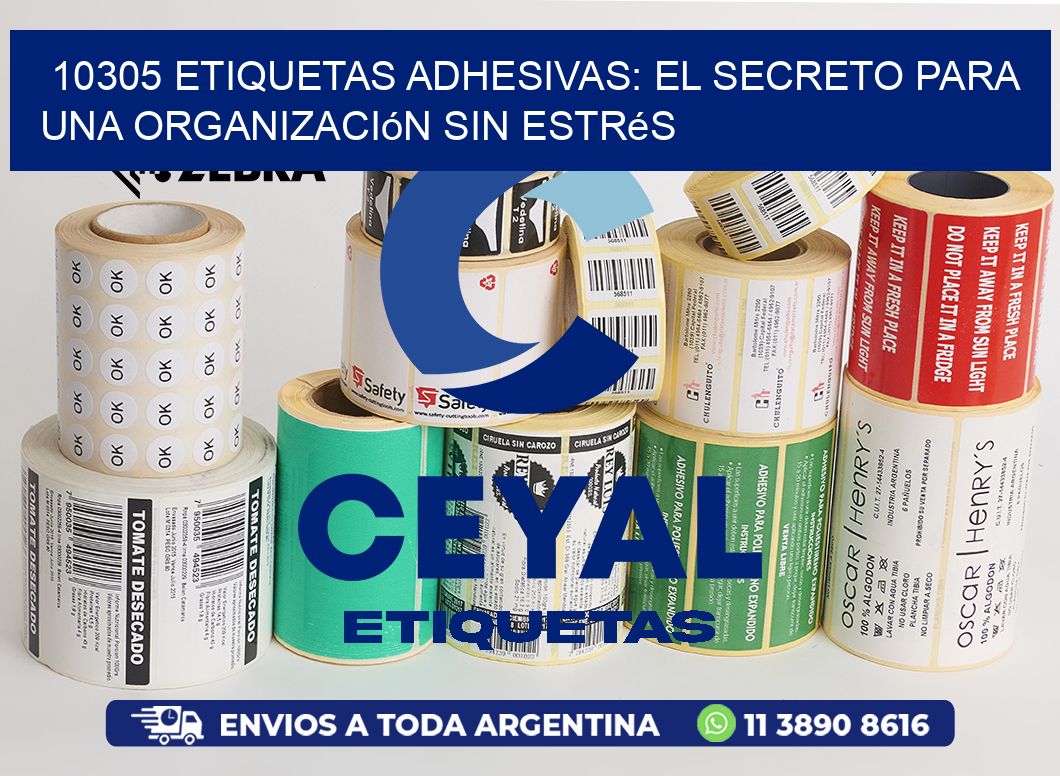 10305 Etiquetas Adhesivas: El Secreto para una Organización sin Estrés
