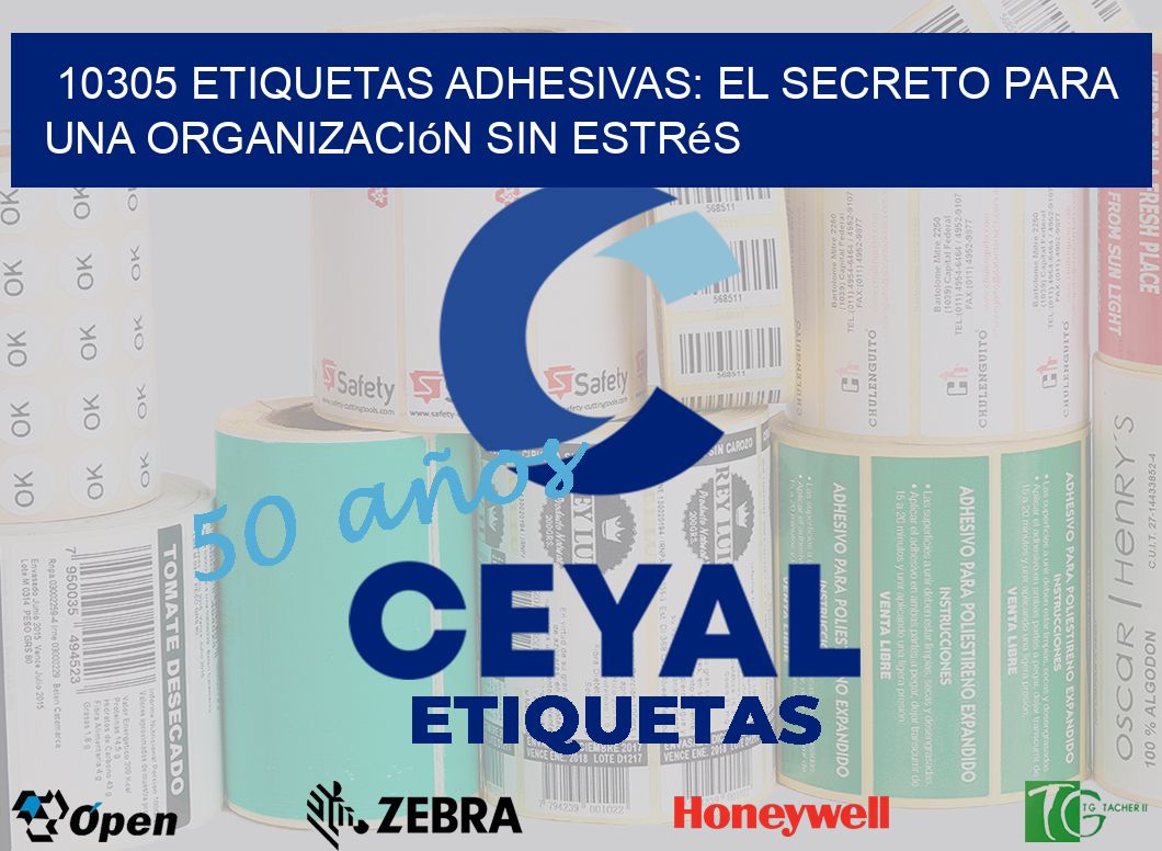 10305 Etiquetas Adhesivas: El Secreto para una Organización sin Estrés
