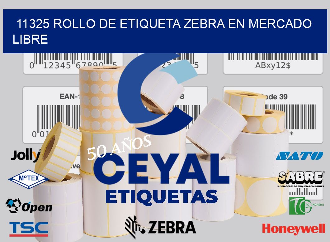 11325 ROLLO DE ETIQUETA ZEBRA EN MERCADO LIBRE