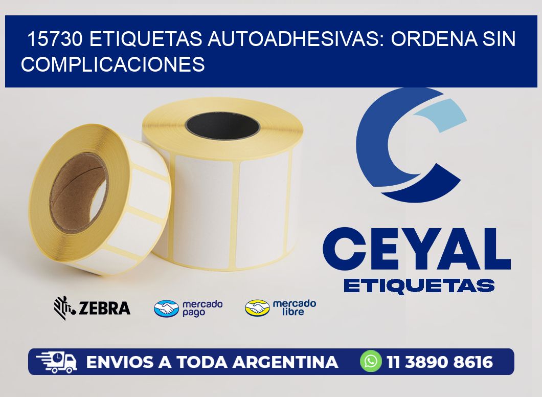 15730 Etiquetas Autoadhesivas: Ordena sin Complicaciones
