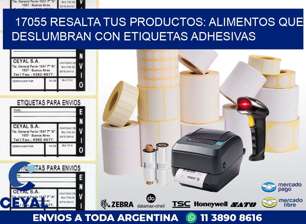 17055 RESALTA TUS PRODUCTOS: ALIMENTOS QUE DESLUMBRAN CON ETIQUETAS ADHESIVAS