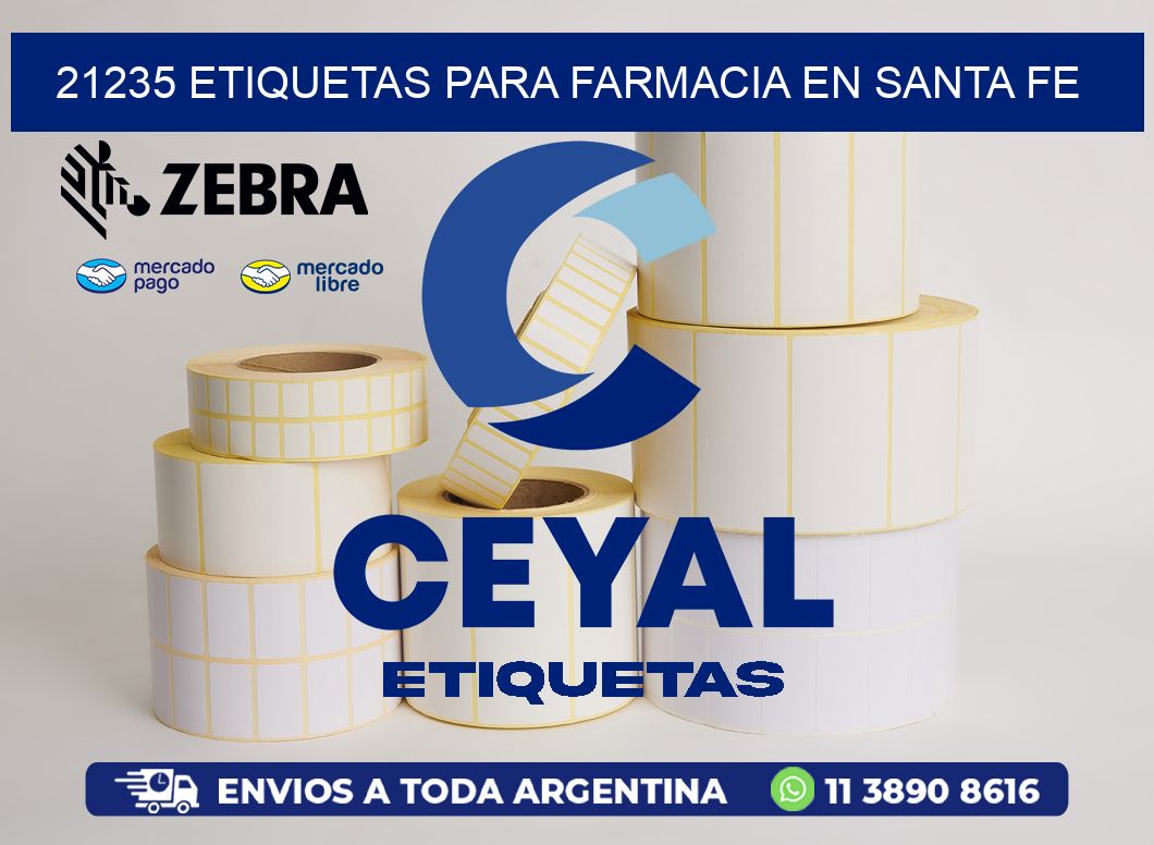 21235 ETIQUETAS PARA FARMACIA EN SANTA FE