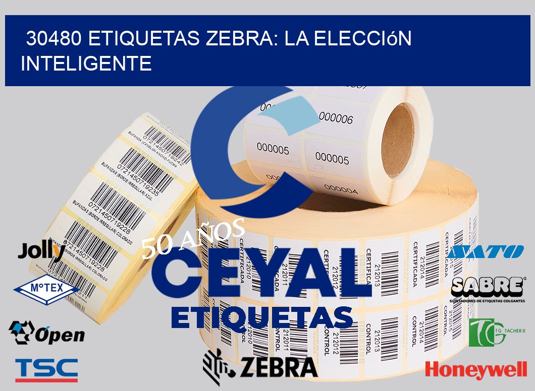 30480 Etiquetas Zebra: La Elección Inteligente