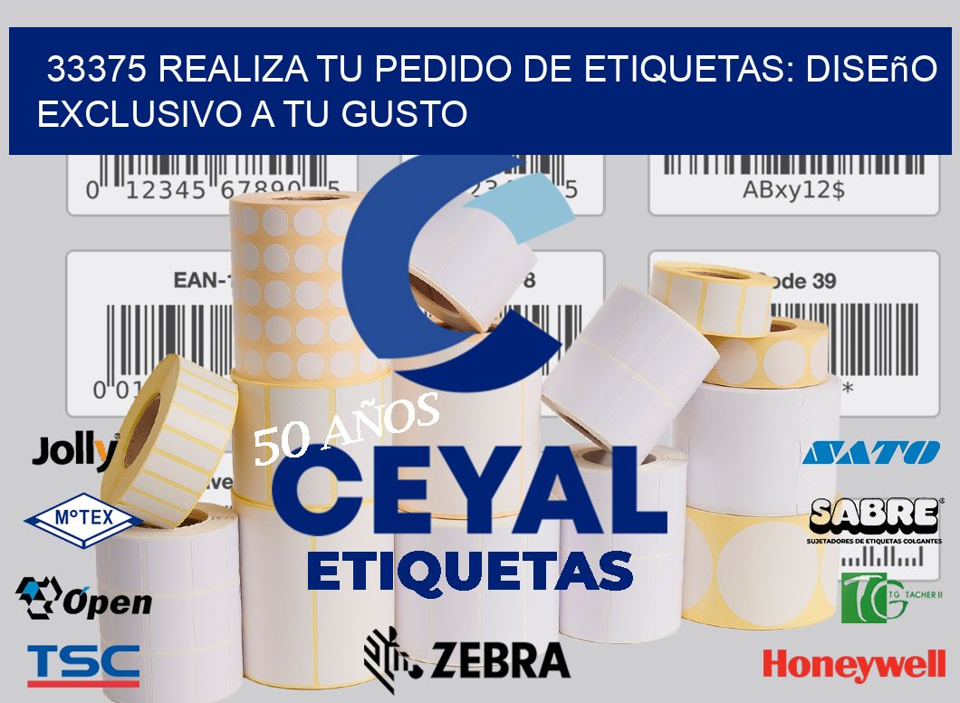 33375 Realiza tu Pedido de Etiquetas: Diseño Exclusivo a tu Gusto