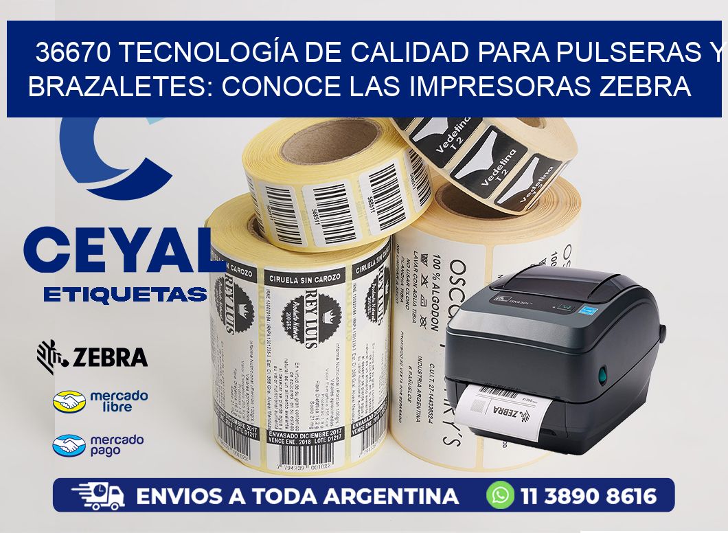 36670 TECNOLOGÍA DE CALIDAD PARA PULSERAS Y BRAZALETES: CONOCE LAS IMPRESORAS ZEBRA