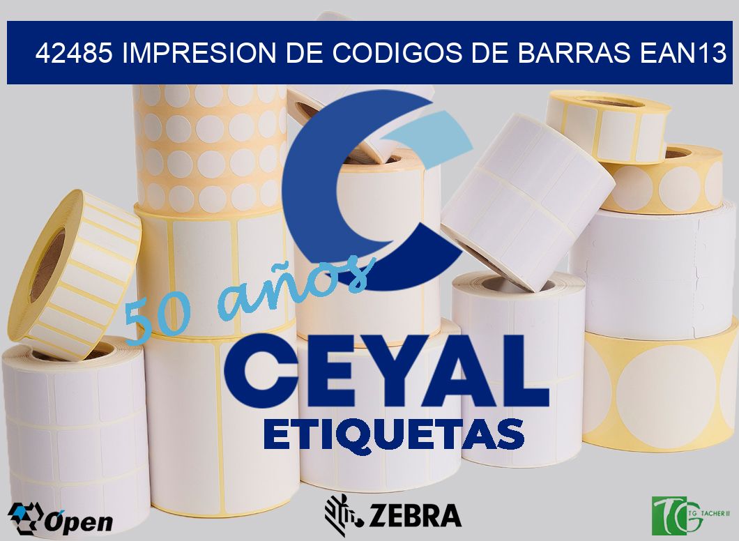 42485 IMPRESION DE CODIGOS DE BARRAS EAN13
