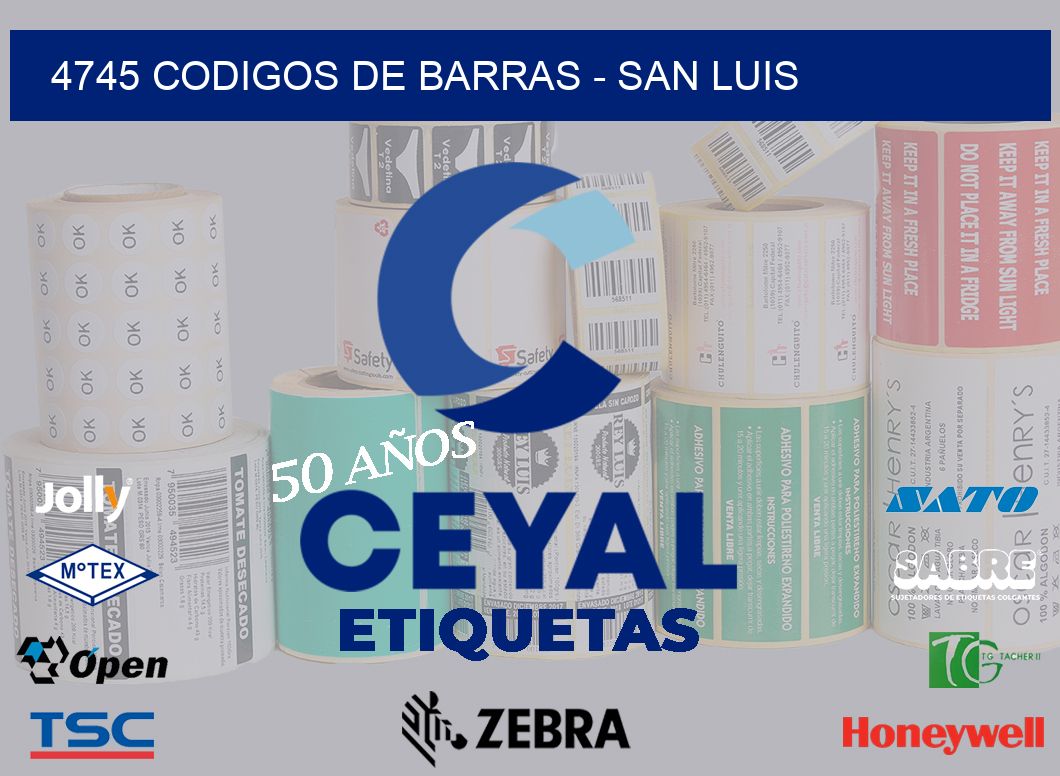 4745 CODIGOS DE BARRAS – SAN LUIS