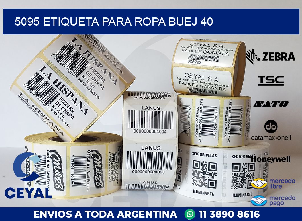 5095 ETIQUETA PARA ROPA BUEJ 40