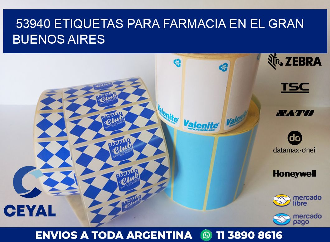 53940 ETIQUETAS PARA FARMACIA EN EL GRAN BUENOS AIRES