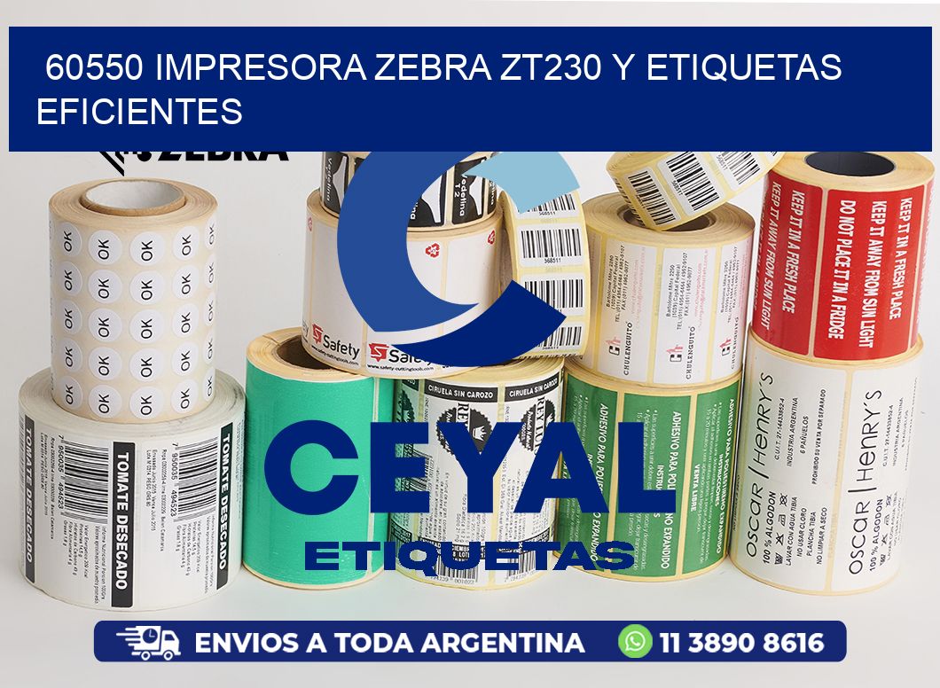 60550 Impresora Zebra ZT230 y Etiquetas Eficientes