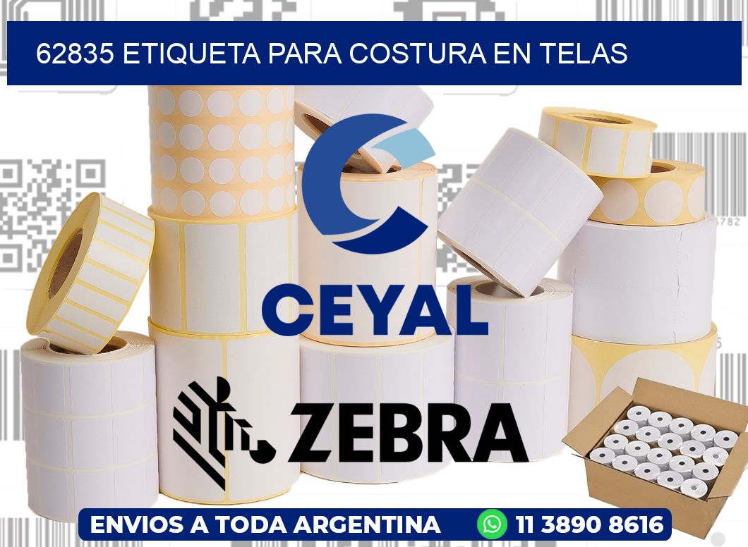 62835 ETIQUETA PARA COSTURA EN TELAS