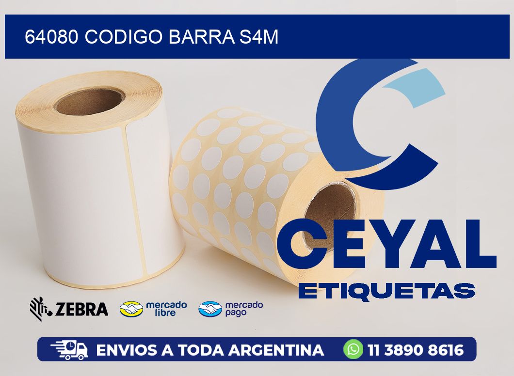 64080 CODIGO BARRA S4M