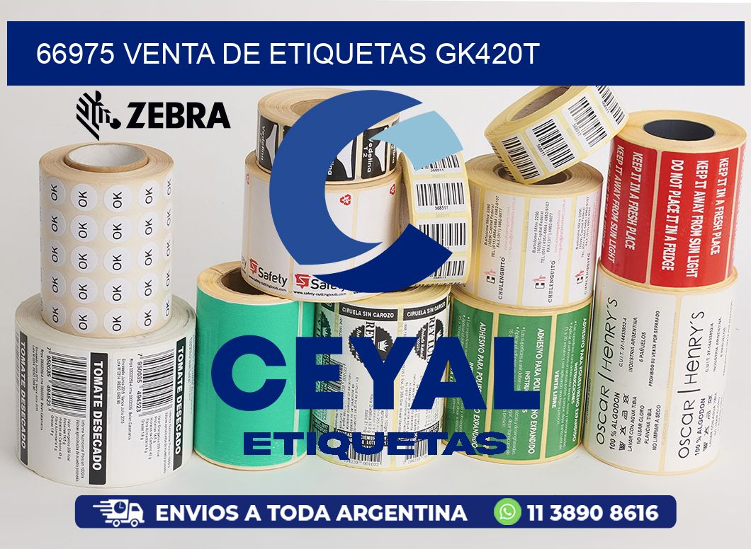 66975 VENTA DE ETIQUETAS GK420T
