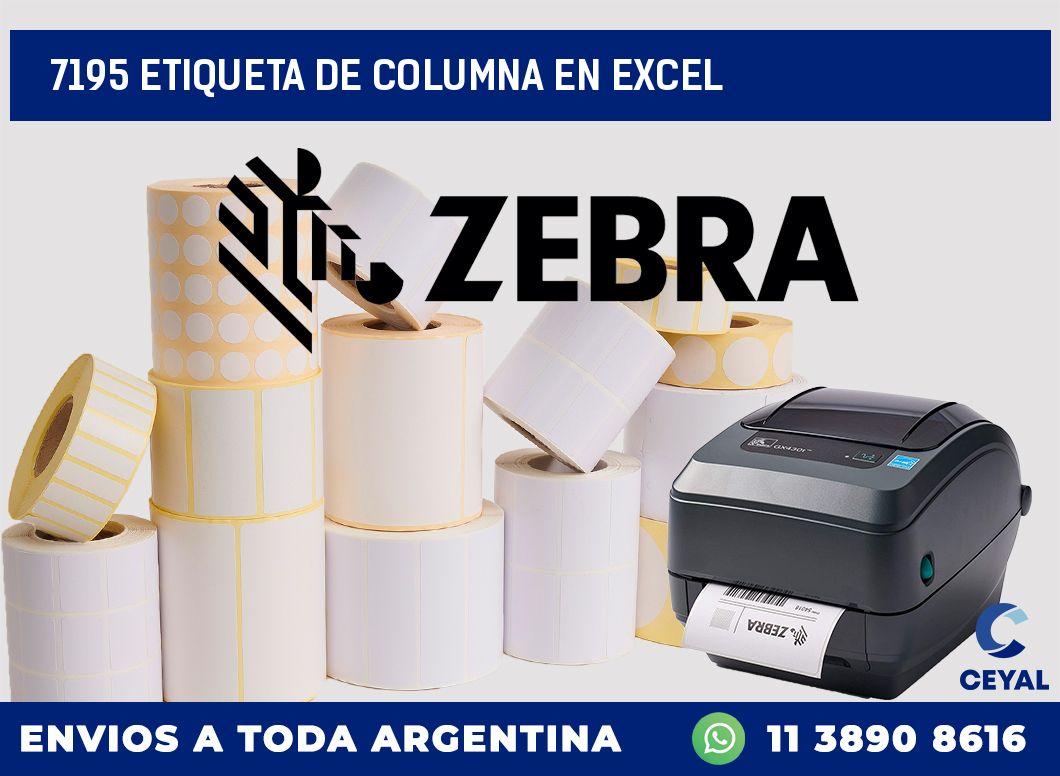 7195 Etiqueta de columna en Excel