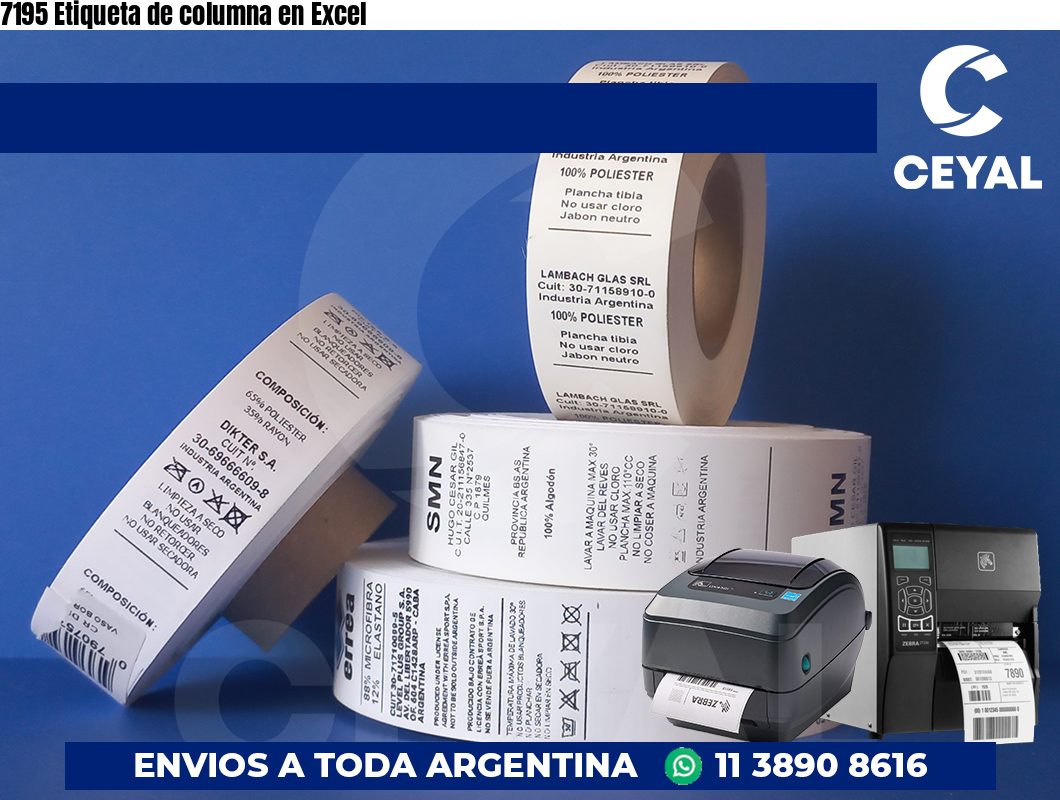 7195 Etiqueta de columna en Excel