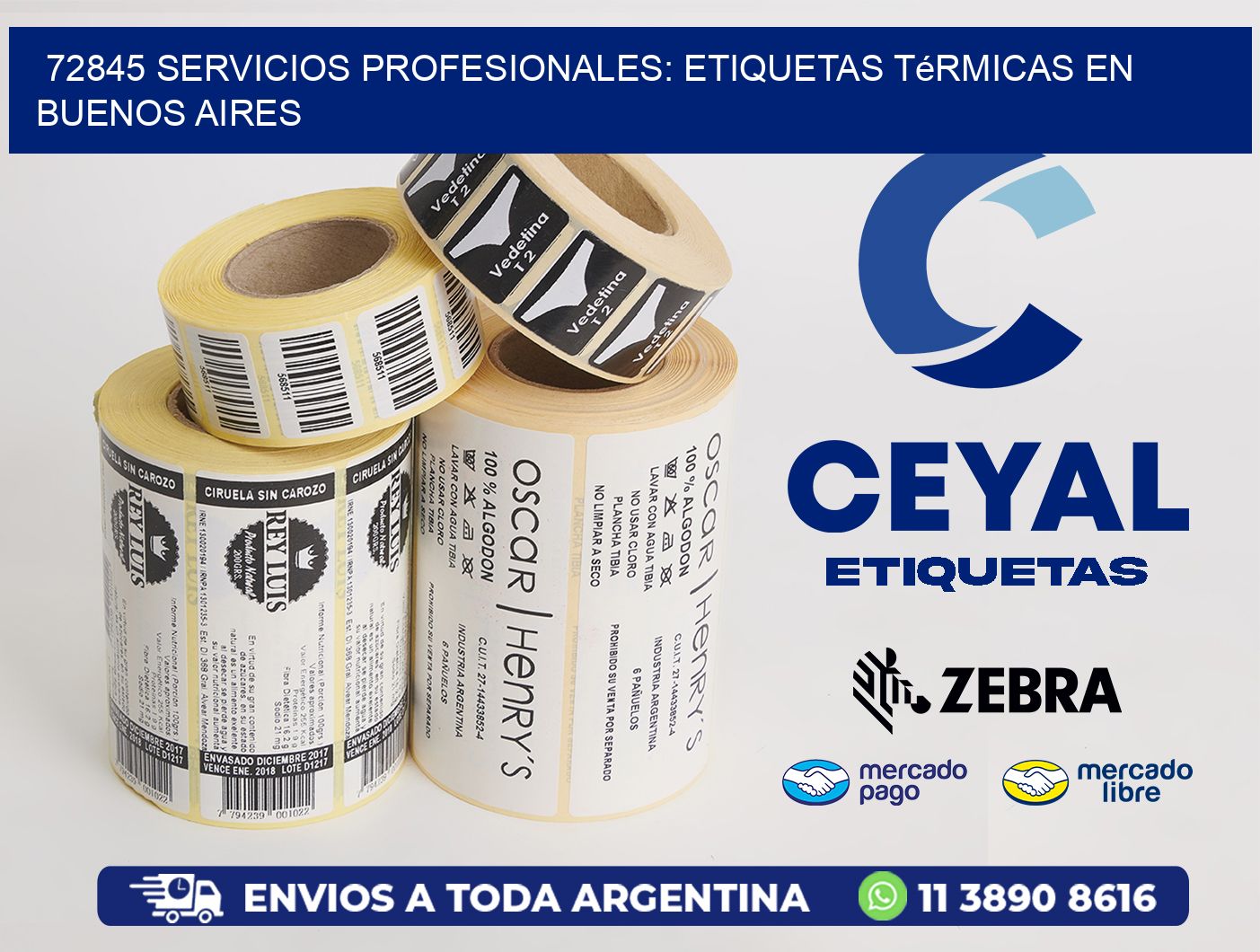 72845 Servicios Profesionales: Etiquetas Térmicas en Buenos Aires