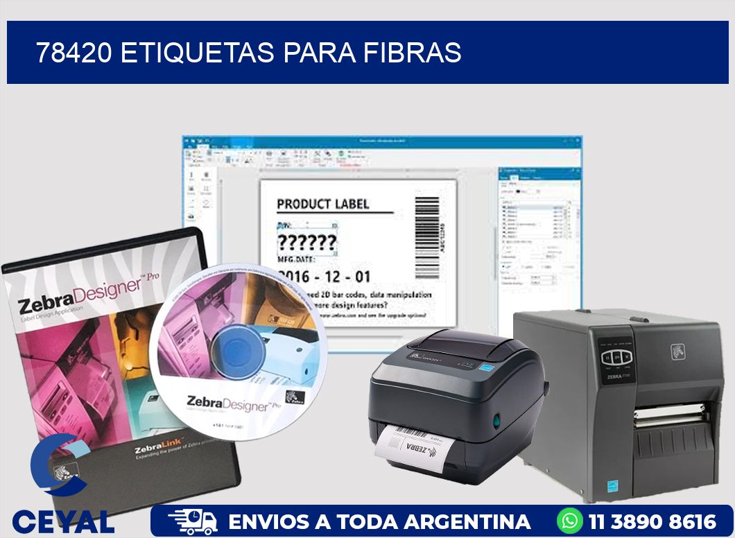 78420 ETIQUETAS PARA FIBRAS