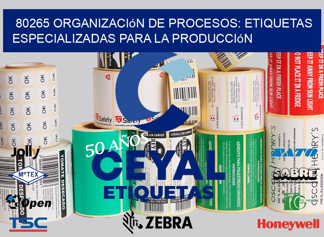 80265 Organización de Procesos: Etiquetas Especializadas para la Producción