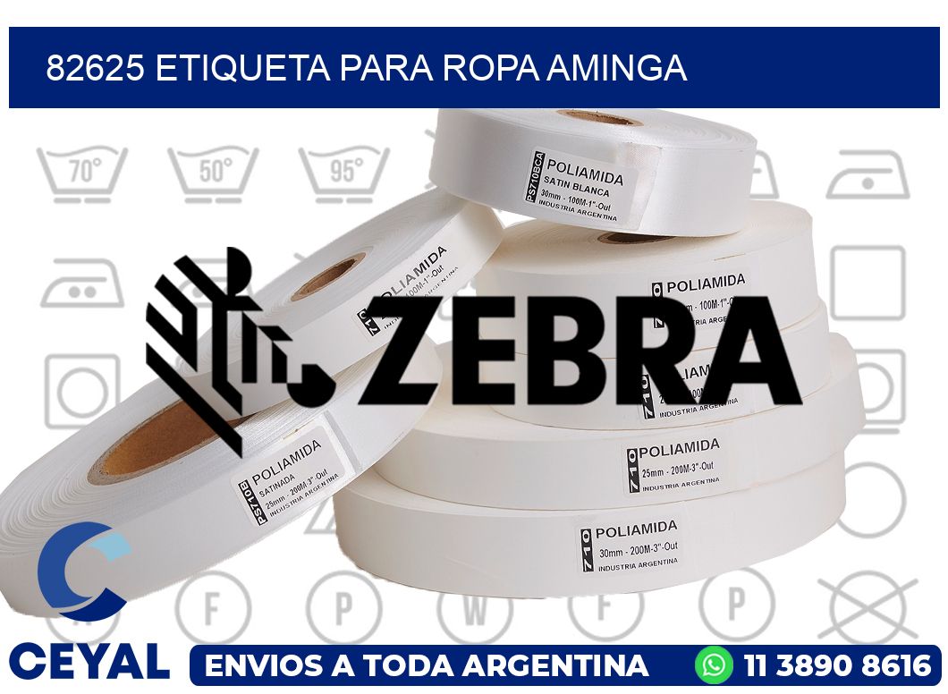 82625 ETIQUETA PARA ROPA AMINGA