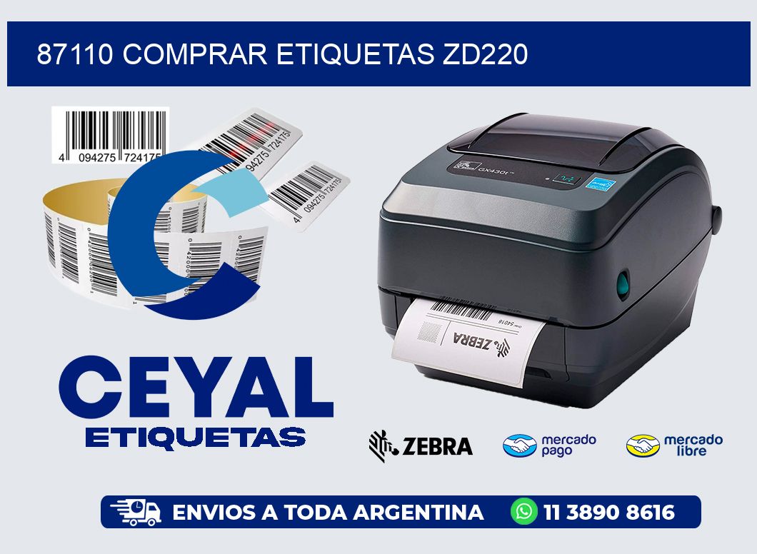 87110 COMPRAR ETIQUETAS ZD220
