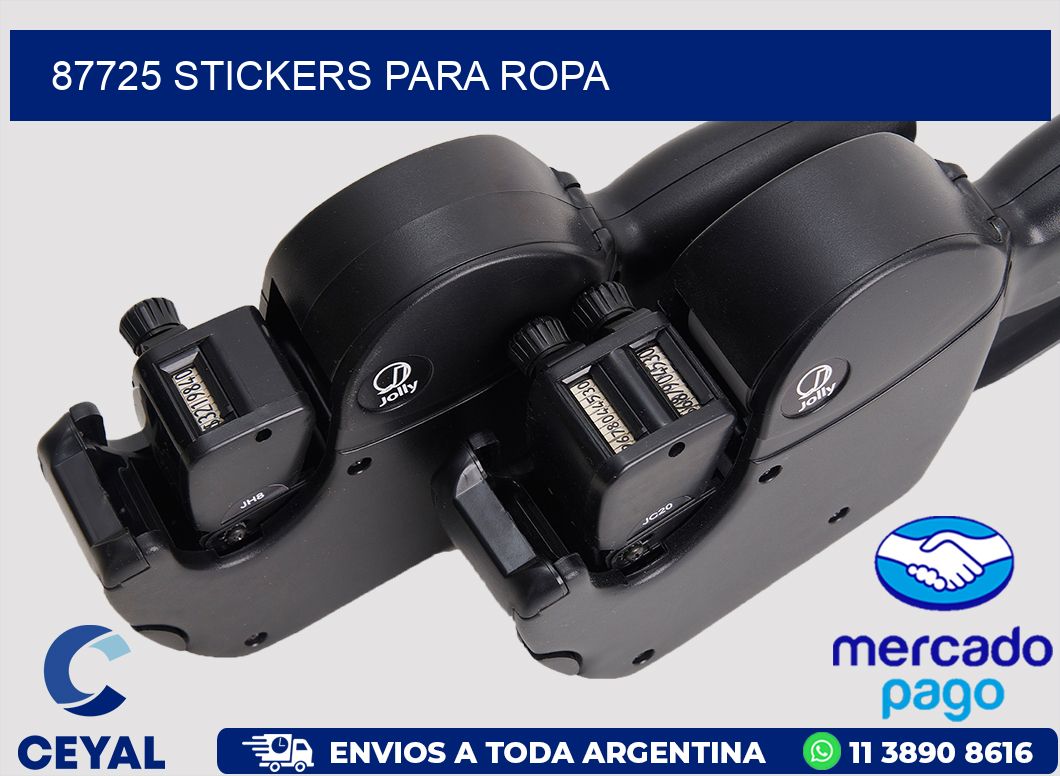 87725 STICKERS PARA ROPA