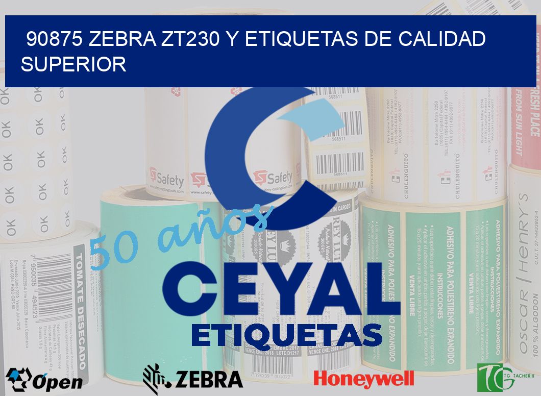 90875 Zebra ZT230 y Etiquetas de Calidad Superior