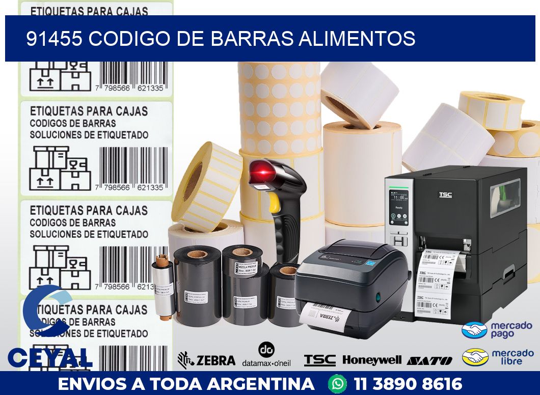 91455 CODIGO DE BARRAS ALIMENTOS