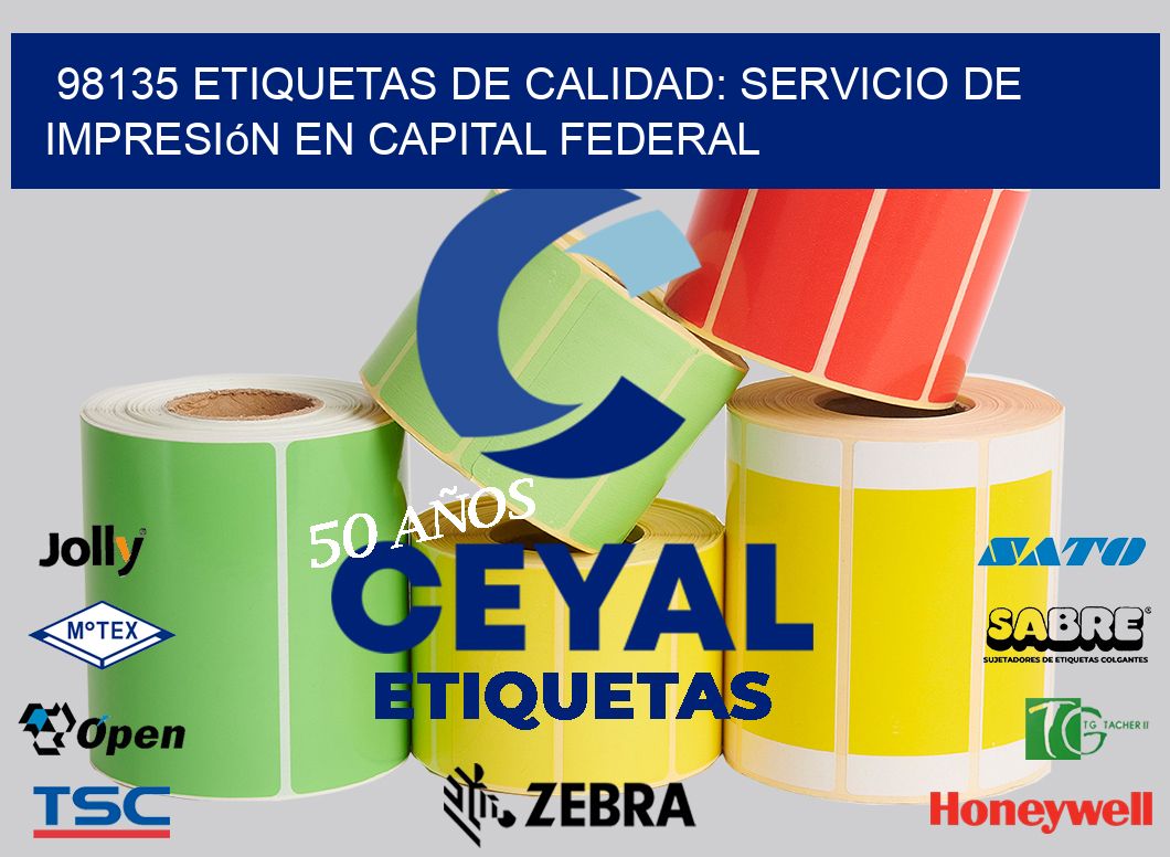 98135 Etiquetas de Calidad: Servicio de Impresión en Capital Federal