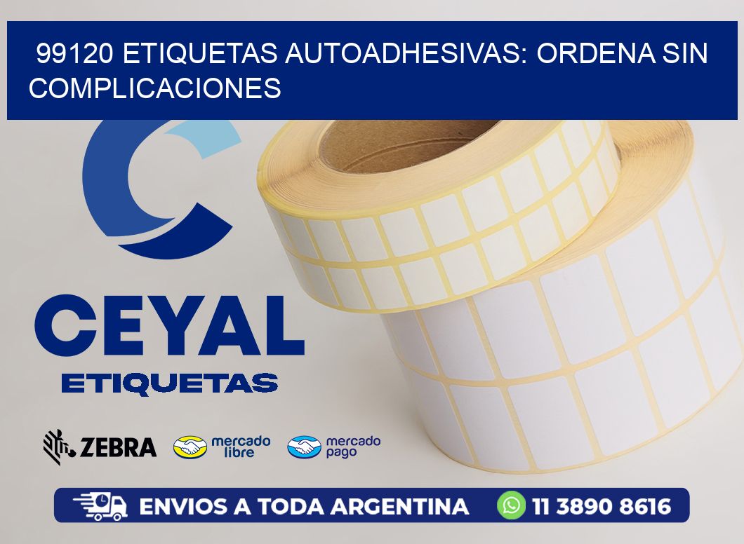 99120 Etiquetas Autoadhesivas: Ordena sin Complicaciones