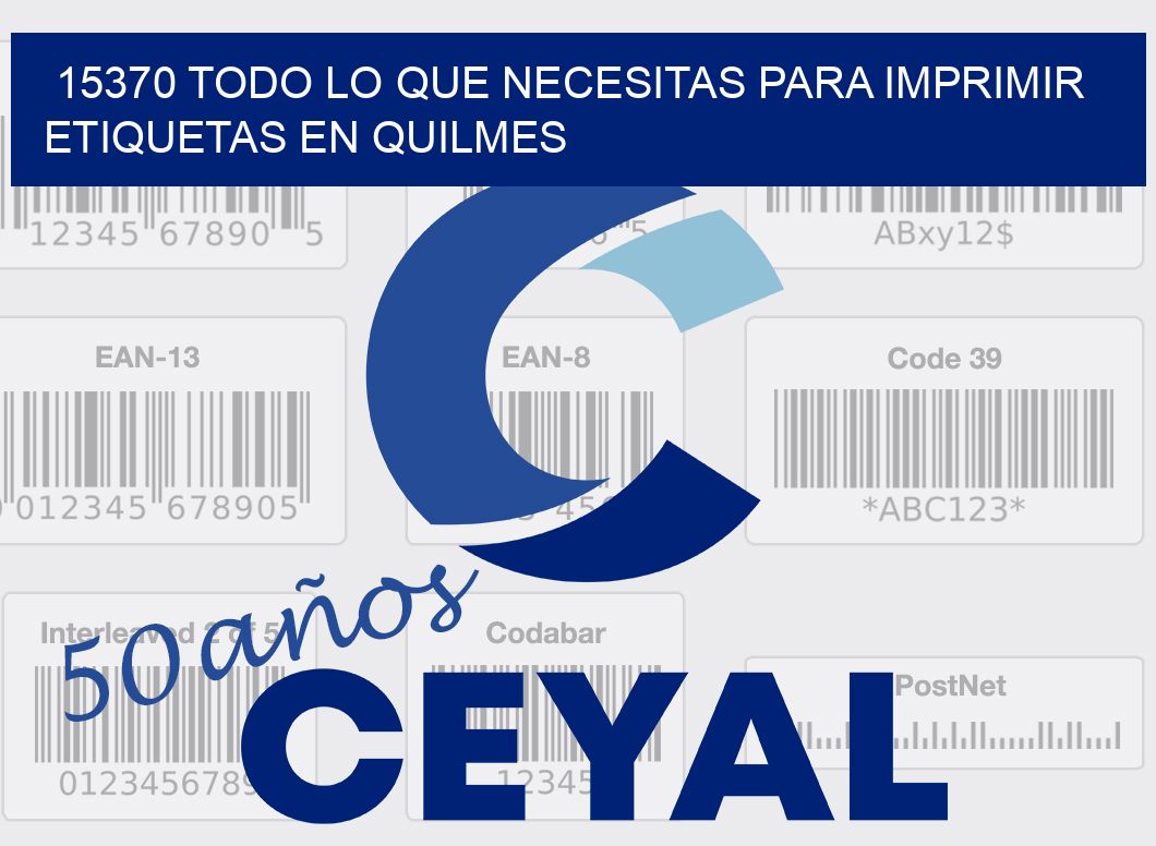 15370 TODO LO QUE NECESITAS PARA IMPRIMIR ETIQUETAS EN QUILMES