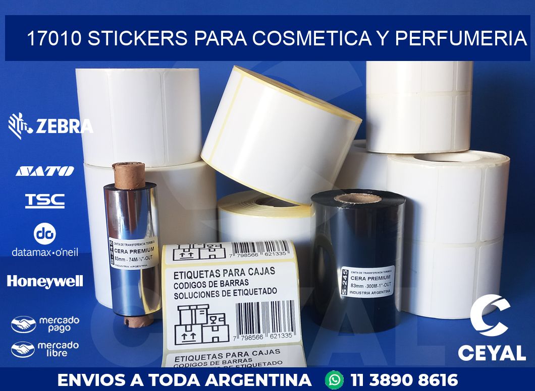 17010 STICKERS PARA COSMETICA Y PERFUMERIA