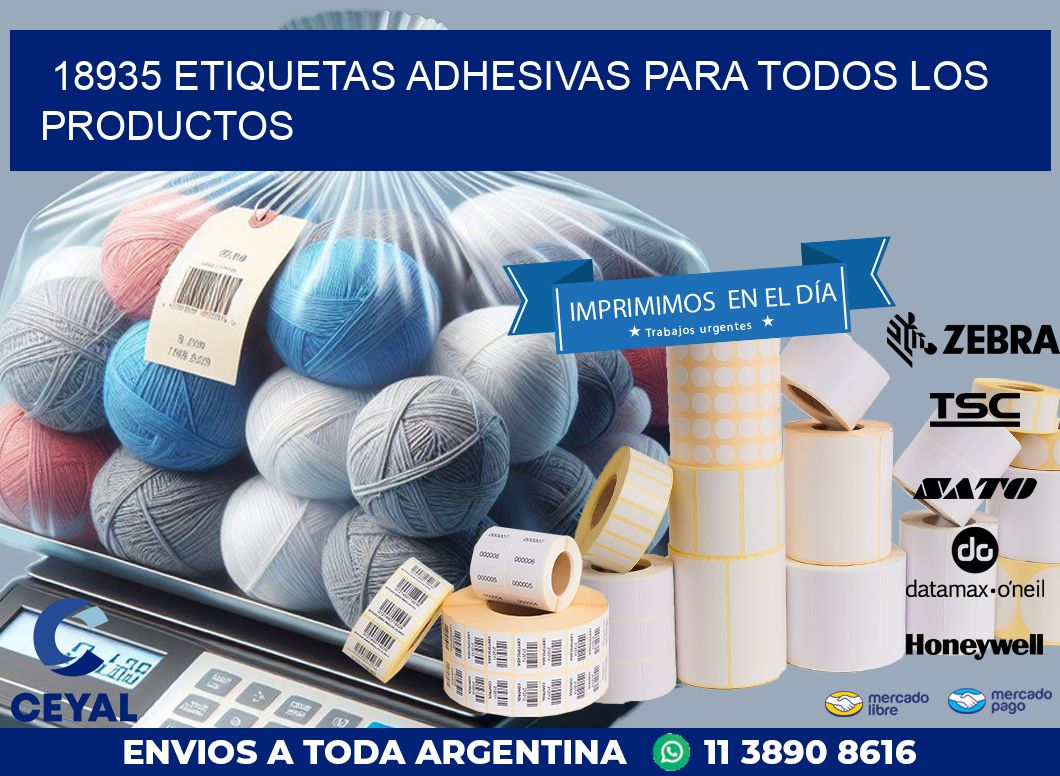 18935 ETIQUETAS ADHESIVAS PARA TODOS LOS PRODUCTOS